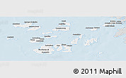 Silver Style Panoramic Map of Bolama