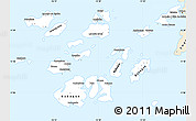 Classic Style Simple Map of Bolama