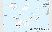 Gray Simple Map of Bolama