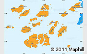 Political Shades Simple Map of Bolama