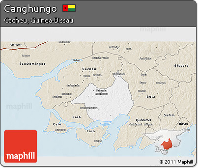 Classic Style 3D Map of Canghungo