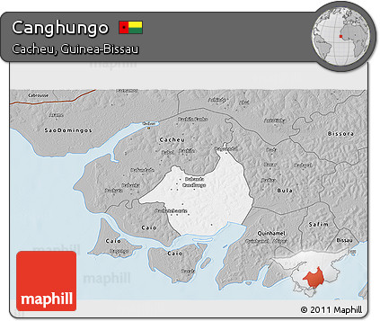 Gray 3D Map of Canghungo