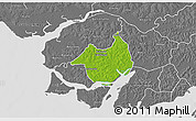 Physical 3D Map of Canghungo, desaturated