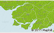 Physical 3D Map of Canghungo