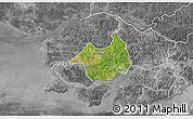 Satellite 3D Map of Canghungo, desaturated
