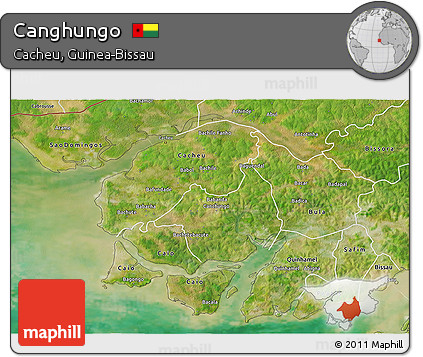 Satellite 3D Map of Canghungo