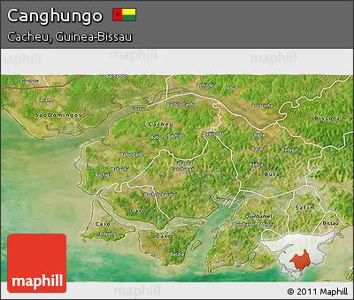Satellite 3D Map of Canghungo