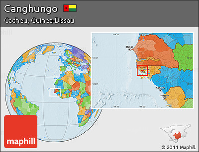 Political Location Map of Canghungo
