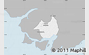 Gray Map of Canghungo, single color outside