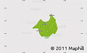 Physical Map of Canghungo, cropped outside