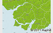 Physical Map of Canghungo