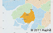 Political Map of Canghungo, lighten