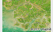 Satellite Map of Canghungo