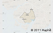 Shaded Relief Map of Canghungo, lighten