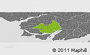Physical Panoramic Map of Canghungo, desaturated