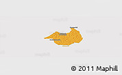 Political Panoramic Map of Canghungo, cropped outside