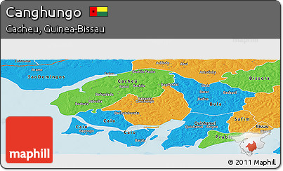 Political Panoramic Map of Canghungo