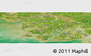 Satellite Panoramic Map of Canghungo