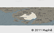Shaded Relief Panoramic Map of Canghungo, darken