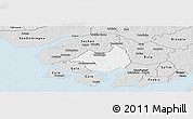 Silver Style Panoramic Map of Canghungo