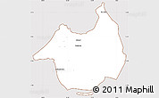 Classic Style Simple Map of Canghungo, cropped outside