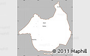 Gray Simple Map of Canghungo, cropped outside