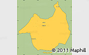 Savanna Style Simple Map of Canghungo, cropped outside