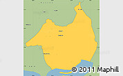 Savanna Style Simple Map of Canghungo