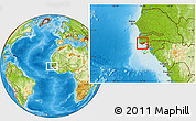 Physical Location Map of Sao Domingos, highlighted parent region