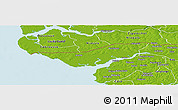 Physical Panoramic Map of Sao Domingos