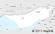 Silver Style Simple Map of Sao Domingos