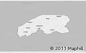 Gray 3D Map of Farim, single color outside