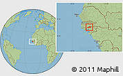 Savanna Style Location Map of Farim