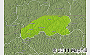 Physical Map of Farim, semi-desaturated