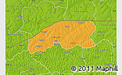 Political Map of Farim, physical outside