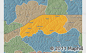 Political Map of Farim, semi-desaturated