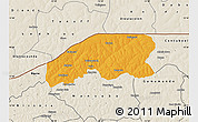 Political Map of Farim, shaded relief outside