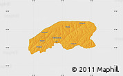 Political Map of Farim, single color outside