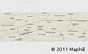 Shaded Relief Panoramic Map of Farim