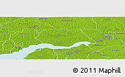 Physical Panoramic Map of Mansoa