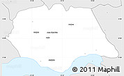 Silver Style Simple Map of Mansoa