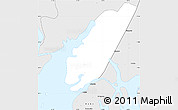Silver Style Simple Map of Cacine