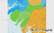 Political Shades Map of Tombali