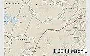 Shaded Relief Map of Quebo