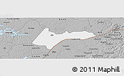 Gray Panoramic Map of Quebo