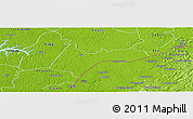 Physical Panoramic Map of Quebo