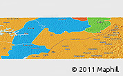 Political Panoramic Map of Quebo