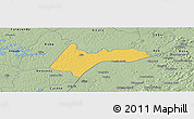 Savanna Style Panoramic Map of Quebo