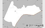 Gray Simple Map of Quebo