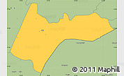Savanna Style Simple Map of Quebo